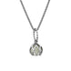 Sterling Silver Green Quartz Emma Stothard Silver Darling 6mm Float Charm Necklace, P3584.