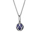 Sterling Silver Lapis Lazuli Emma Stothard Silver Darling 8mm Float Charm Necklace, P3585.