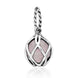 Sterling Silver Rose Quartz Emma Stothard Silver Darling 8mm Float Charm, G970.