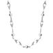 Sterling Silver Twist Bead Necklace, N1124