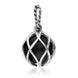 Sterling Silver Whitby Jet Emma Stothard Silver Darling 10mm Float Charm, G971.