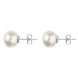 Sterling Silver 8mm White Freshwater Pearl Stud Earrings E624