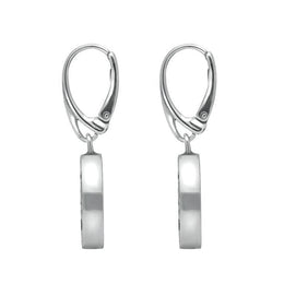 Sterling Silver Amber Round Large Tree of Life Leaves Drop Earrings E2427