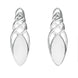 Sterling Silver Bauxite Celtic Long Marquise Stud Earrings E994