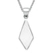 Sterling Silver Bauxite Diamond Shaped Necklace P390