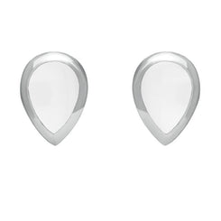 Sterling Silver Bauxite Dinky Teardrop Stud Earrings E768