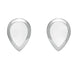 Sterling Silver Bauxite Dinky Teardrop Stud Earrings E768