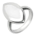 Sterling Silver Bauxite Framed Marquise Ring R497