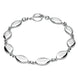 Sterling Silver Bauxite Framed Nine Stone Marquise Bracelet B462