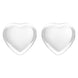 Sterling Silver Bauxite Large Heart Stud Earrings, E433