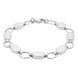 Sterling Silver Bauxite Oval Ring Bracelet B185
