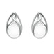 Sterling Silver Bauxite Pear Shaped Celtic Stud Earrings E973