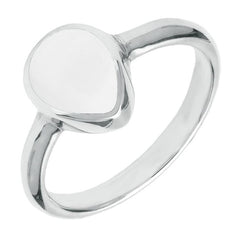 Sterling Silver Bauxite Pear Shaped Ring R408