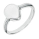 Sterling Silver Bauxite Pear Shaped Ring R408
