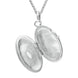 Sterling Silver Bauxite Rope Edge Oval Locket P2089