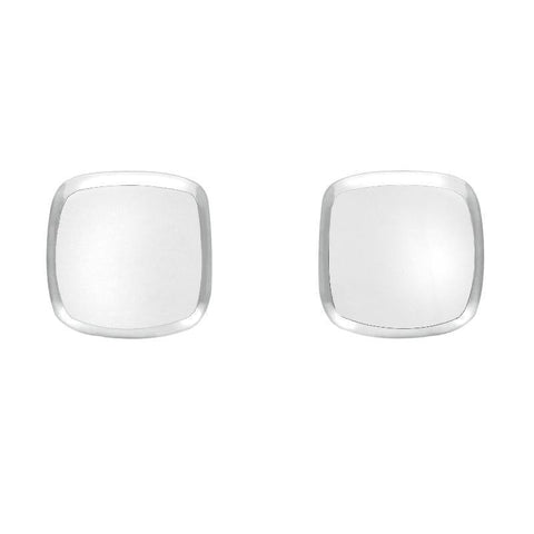 Sterling Silver Bauxite Small Dinky Cushion Stud Earrings E335