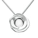 Sterling Silver Bauxite Stone Rose Necklace, P2546.