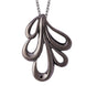 Sterling Silver Black Vermeil Open Leaf Infinity Necklace P2775C