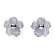 Sterling Silver Blue Chalcedony Tuberose Gypsophila Stud Earrings, E2157.