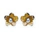 Sterling Silver Blue John Tuberose Pansy Small Stud Earrings, E2409.