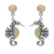 Sterling Silver Coquina Seahorse Drop Earrings E1780