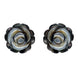 Sterling Silver Dark Mother of Pearl Tuberose Large Rose Stud Earrings, E2150.