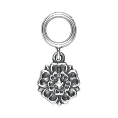 Sterling Silver Great Yorkshire Show Rose Charm. G539.