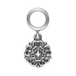 Sterling Silver Great Yorkshire Show Rose Charm. G539.