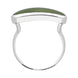 Sterling Silver Jade Lineaire Petite Oval Ring, R1006.