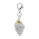 Sterling Silver Large Conch Shell Charm, G800.