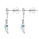 Sterling Silver Larimar Turtle Drop Earrings E1934