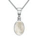 Sterling Silver Mother Of Pearl Bottletop Necklace P008