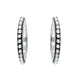 Sterling Silver Pearl Hoop Earrings E1693