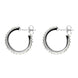 Sterling Silver Pearl Hoop Earrings E1693