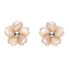 Sterling Silver Pink Mother of Pearl Gypsophila Tuberose Stud Earrings, E2156