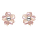 Sterling Silver Pink Mother of Pearl Small Gypsophila Tuberose Stud Earrings, E2157