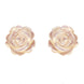 Sterling Silver Pink Mother of Pearl Small Rose Tuberose Stud Earrings, E2161
