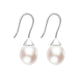 Sterling Silver Pink Pearl Hook Drop Earrings, E1357.