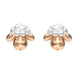 Sterling Silver Rose Gold Ashbourne Show Sheep Head Earrings E2231