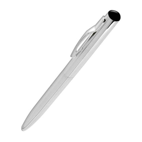 Sterling Silver Whitby Jet Ball Point Pen G900