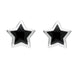 Sterling Silver Whitby Jet Framed Star Two Piece Set