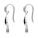 Sterling Silver Whitby Jet Inverted Heart Two Piece Set. S020