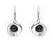Sterling Silver Whitby Jet Seashell Two Piece Set. S033