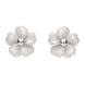 Sterling Silver White Agate Gypsophila Tuberose Stud Earrings, E2156