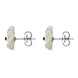 Sterling Silver White Mother of Pearl Tuberose Carnation Stud Earrings, E2162.