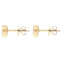 Sterling Silver Yellow Gold Vermeil Star Stud Earrings, E2481.