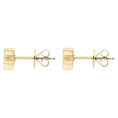Sterling Silver Yellow Gold Vermeil Star Stud Earrings, E2481.