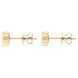Sterling Silver Yellow Gold Vermeil Star Stud Earrings, E2481.