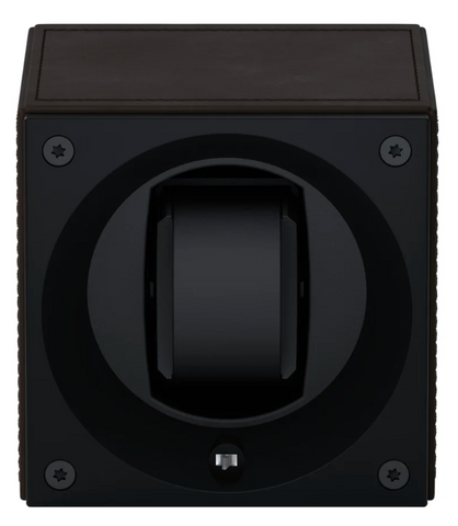 Swiss KubiK Watch Winder Masterbox Single Dark Brown Leather