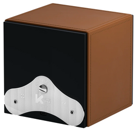 Swiss Kubik Watch Winder Masterbox Single Cognac Leather